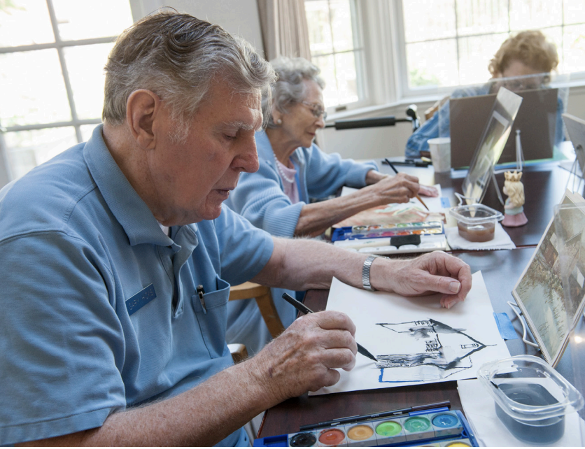 Art therapy for seniors with memory loss